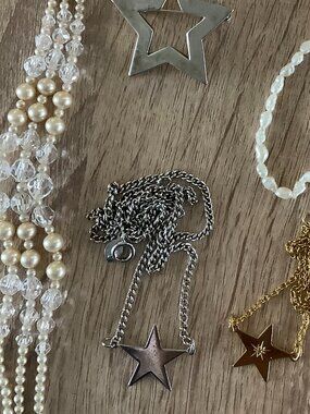 vintage jewelry lot Avon sunny's star pearl bracelet brooch pendant